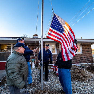 Replacing Flag at Nursing Home