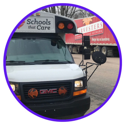 See the "Care Bus" at Harvesters Mobile Food Pantry in Waterville