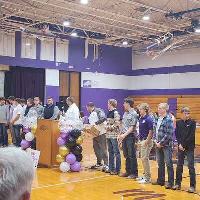 Football Team at 2025 Fall Athletic Banquet